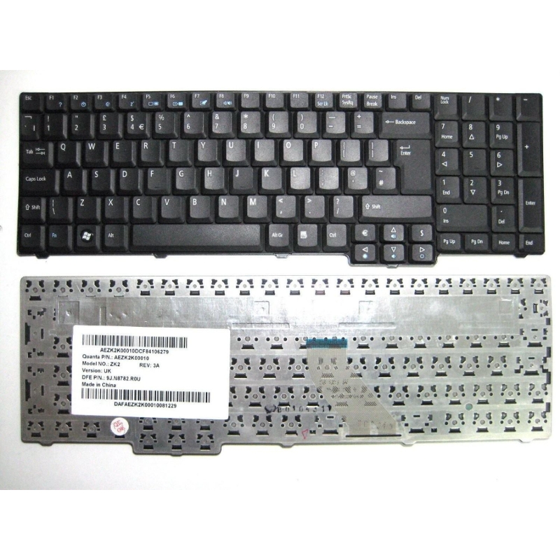 Tastiera Acer As7000, 9400, Nsk-Afc0s, Nsk-Afe0s, 9jn872e0s