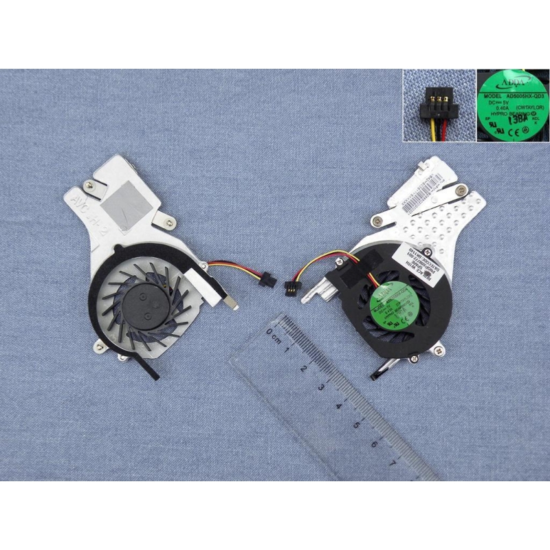 VENTOLA CPU PER COMPUTER PORTATILE HP MINI CQ10 CON DISSIPATORE DI CALORE