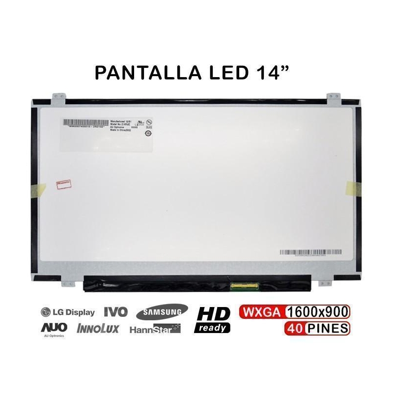 Schermo LED portatile 14" B140RW02 - B140RTN02