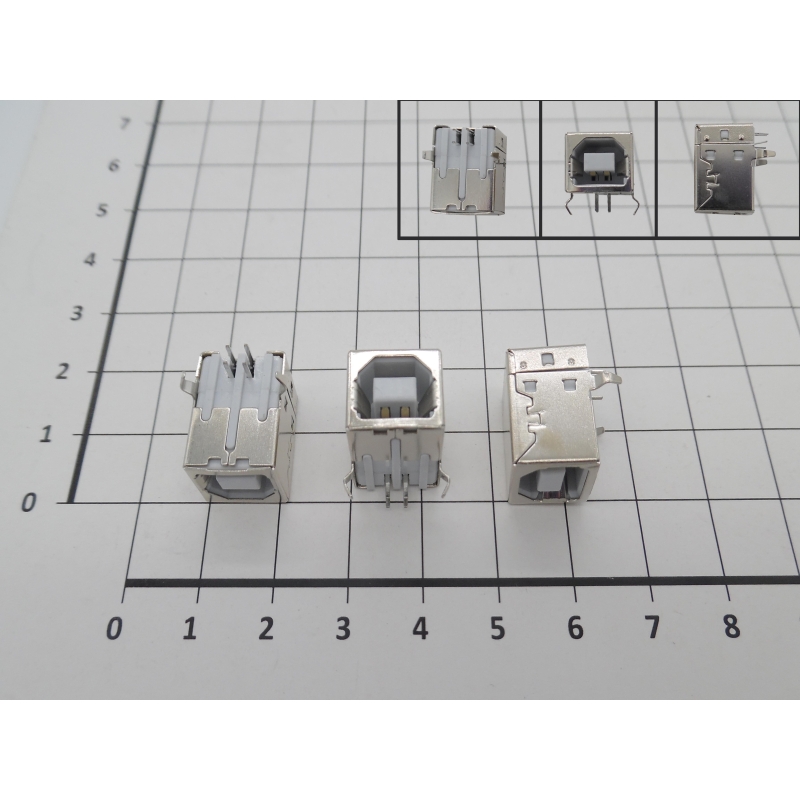 DC Jack Mother, 4 pin, piedini piegati a 90 gradi