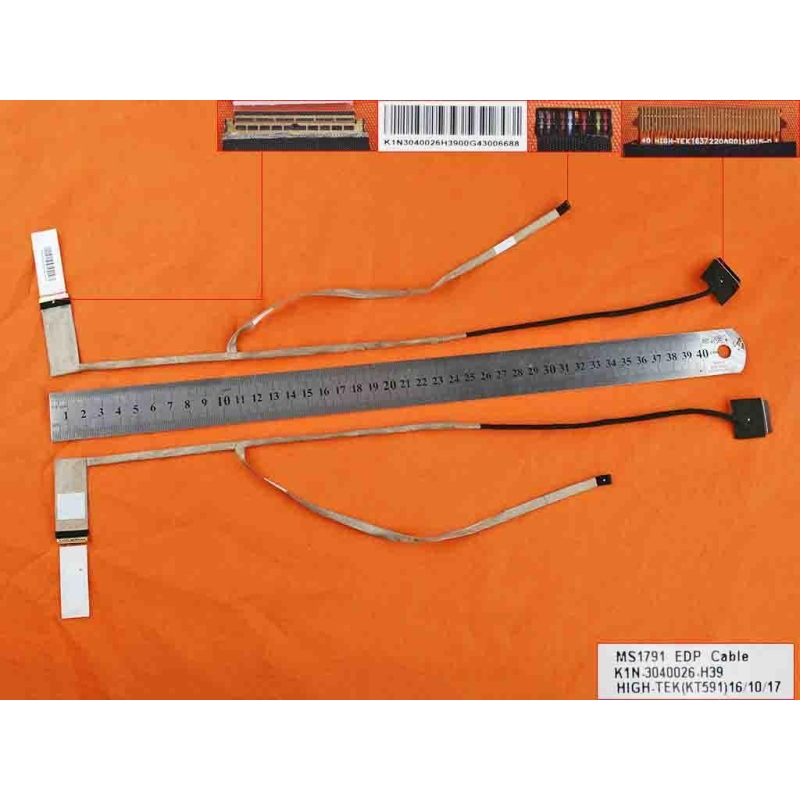 CABLE FLEX PARA PORTÁTIL MSI GE72 PE70 GT72S MSI1791 30PIN EDP K1N-3040026-H39