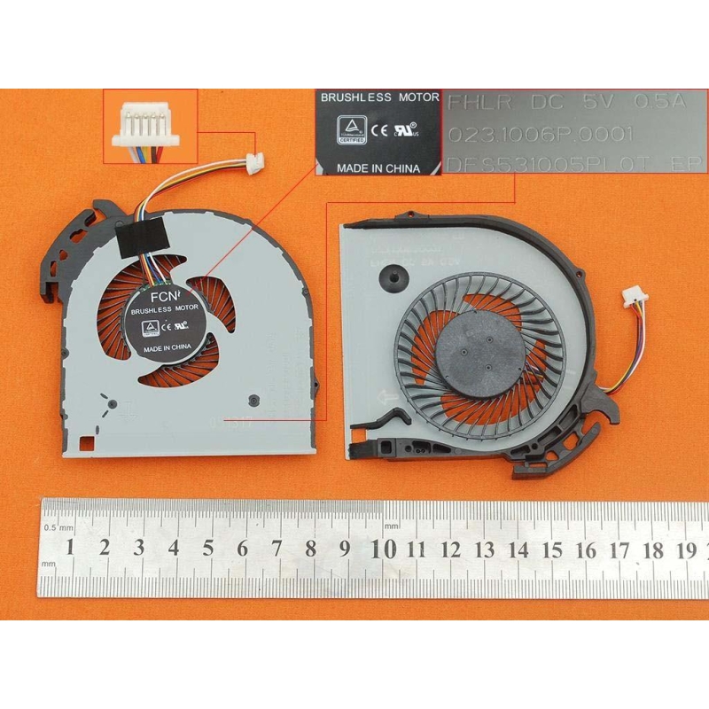 Ventola per laptop Lenovo Ideapad V110-15, 023.1006P.0001