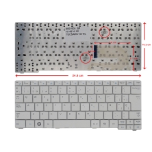 TECLADO BLANCO PARA SAMSUNG NP N145 N148 N150 CNBA590
