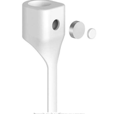 Cavo magnetico in silicone per cuffie Apple Airpods grigio e bianco