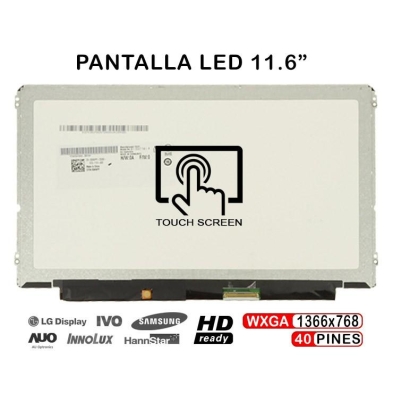 Schermo tattile LED da 11,6" per laptop Dell Latitude 3160 | B116XTT01.0