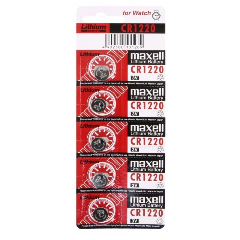 Batteria a bottone al litio Maxell CR1220 3V