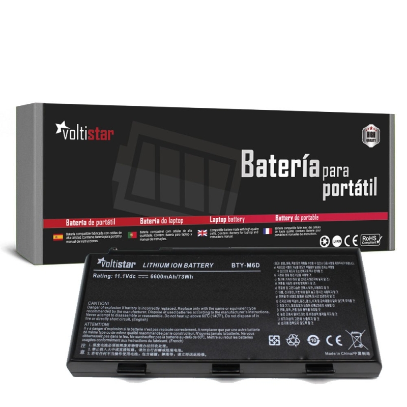 Batteria per portatile MSI GT683DXR | Il tuo fornitore di pezzi di ricambio portatili