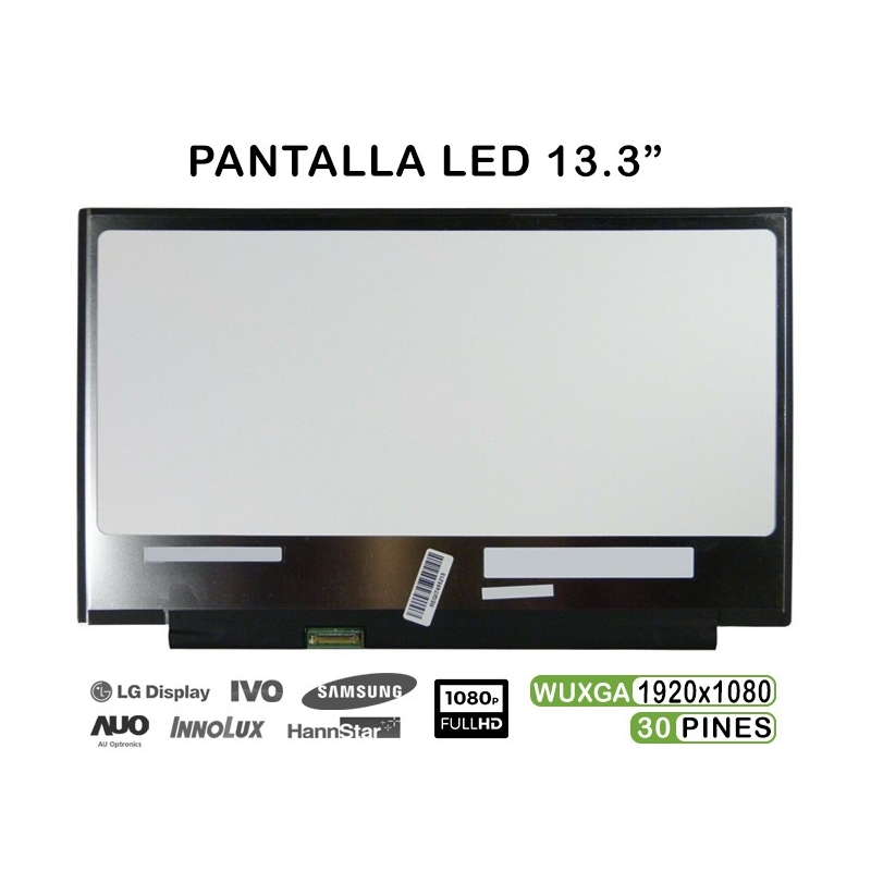 PANTALLA LED DE 13.3" PARA PORTÁTIL G33C0009K110 FHD IPS 30 PINES