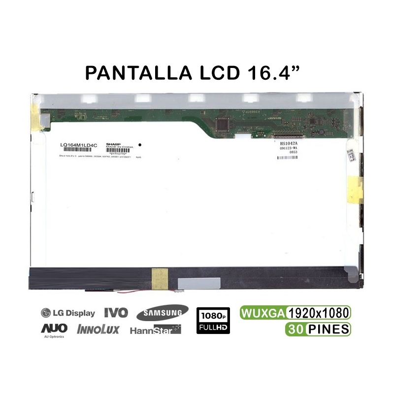 PANTALLA LCD DE 16.4" PARA PORTÁTIL SONY VAIO VPCF13M1E LQ164M1LD4C